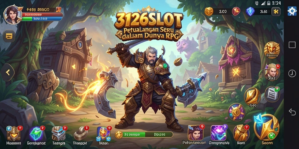 Tampilan gameplay menarik dalam 3126SLOT dengan aksi RPG yang mendebarkan.