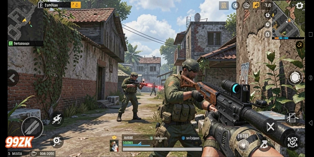 Tampilan menegangkan dari gameplay <strong>99ZK</strong> dengan aksi cepat.
