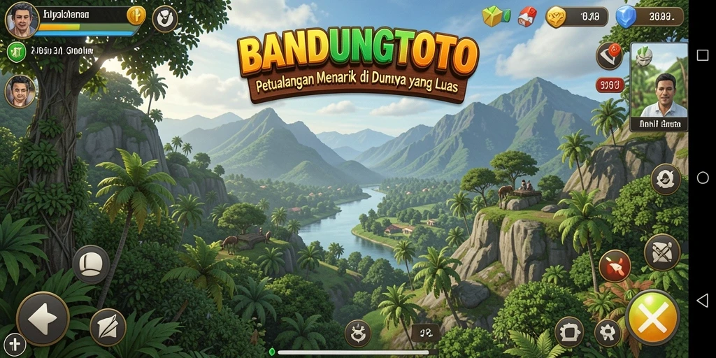 Tangkapan layar menampilkan aksi seru dalam petualangan BANDUNGTOTO.