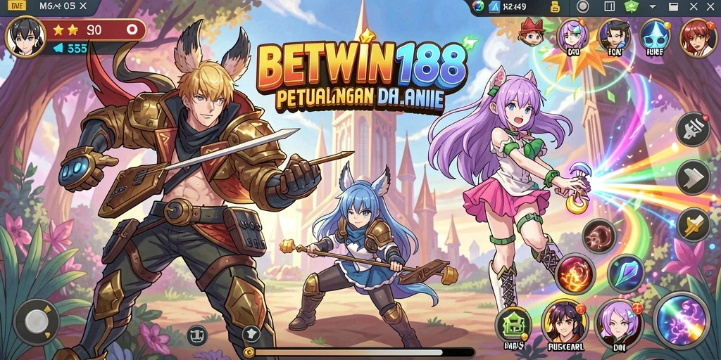 Gameplay menarik dalam BETWIN188 dengan karakter anime yang menawan.