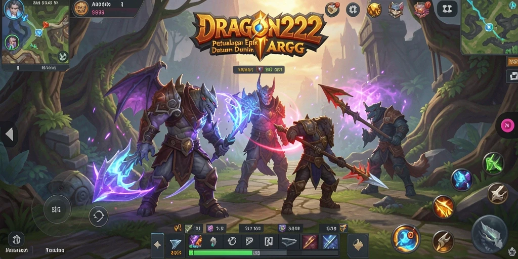 Tampilan gameplay aksi mendebarkan dalam DRAGON222.