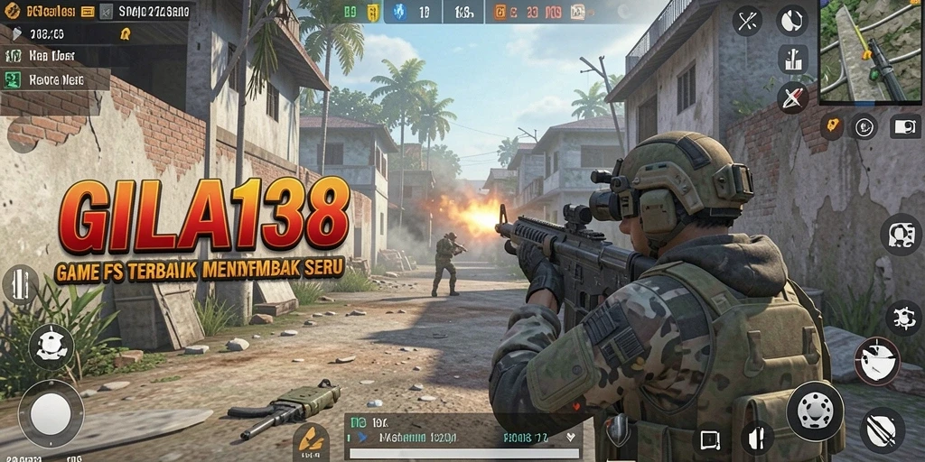 GILA138: Menampilkan aksi menembak penuh ketegangan di battlefield.