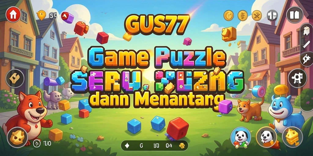 Tampilan gameplay GUS77 dengan teka-teki menarik dan grafis yang memukau.