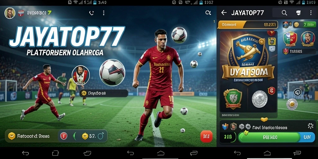 Screenshot JAYATOP77 menampilkan antarmuka taruhan olahraga yang menarik.