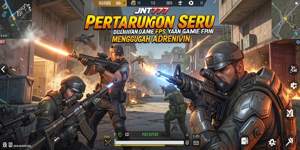 Tampilan gameplay seru di dalam JNT777 dengan aksi tembak-menembak yang intens.
