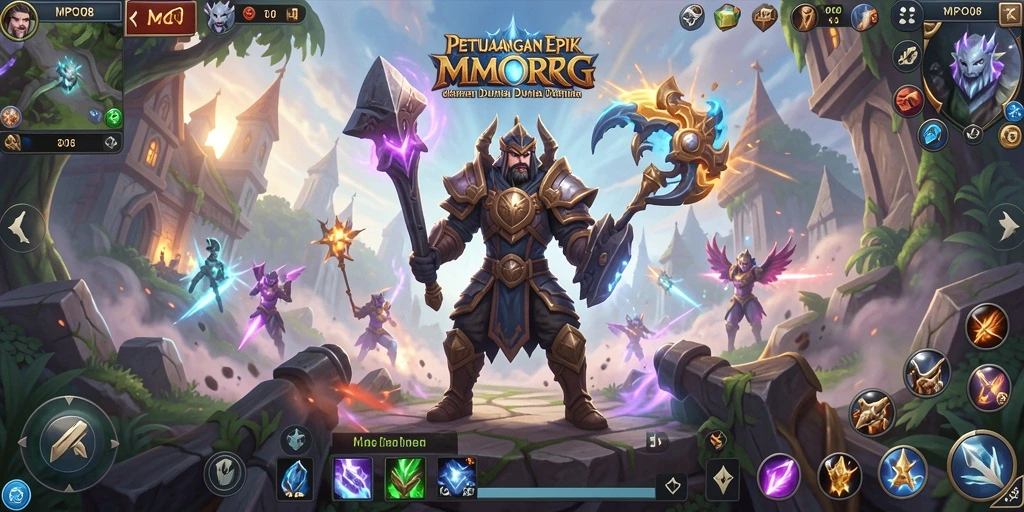 Screenshot MPO08 menampilkan aksi seru dalam pertarungan MMORPG.