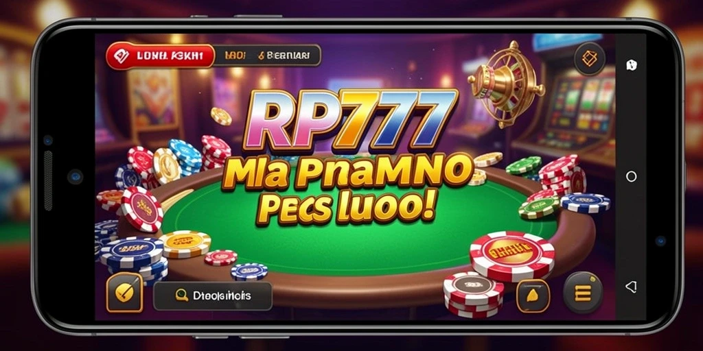 Screenshot utama RP777 menampilkan gameplay Kasino yang seru.