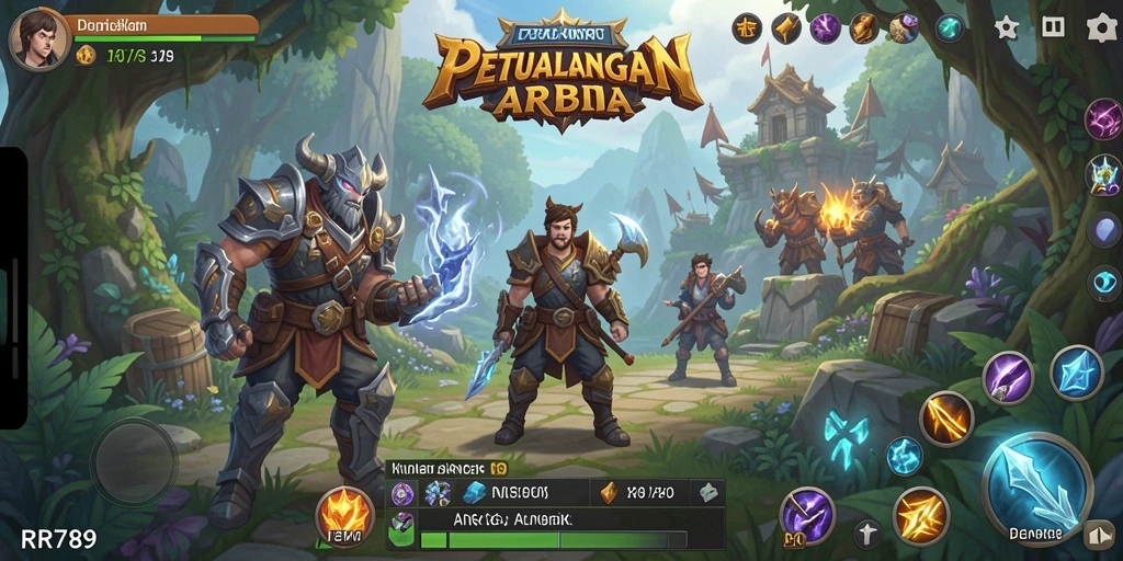 Tampilan gameplay ARPG yang menegangkan dan mengasyikkan di RR789.