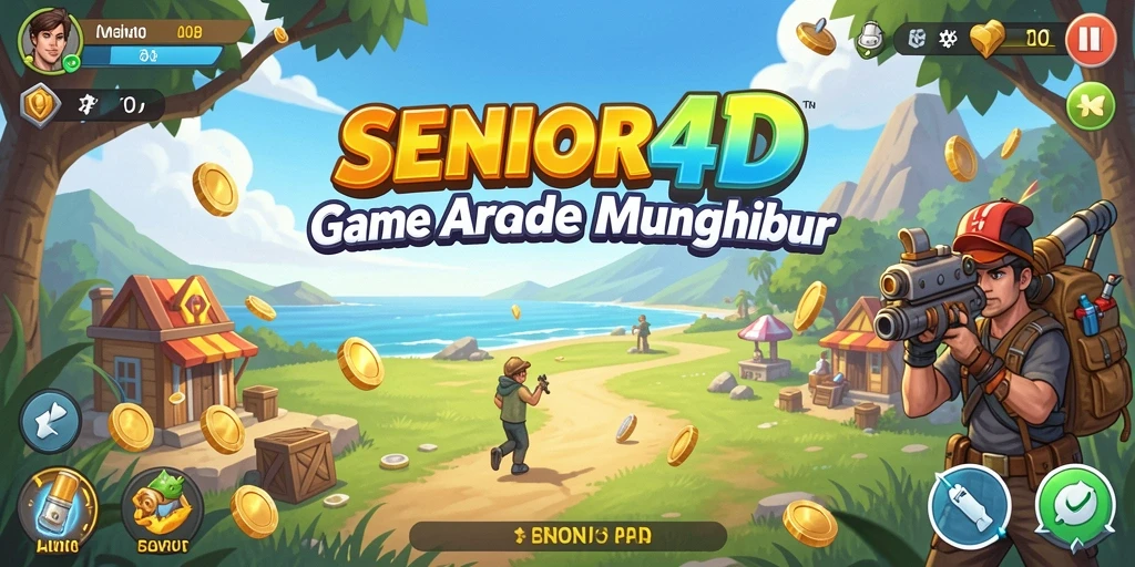 Tampilan aksi seru dalam gameplay SENIOR4D yang menantang.